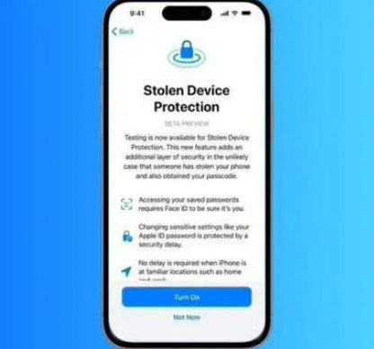 宁夏苹果授权维修店分享被盗设备保护功能开启方法 
