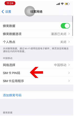 宁夏苹果14维修网分享如何给iPhone14的SIM卡设置密码 