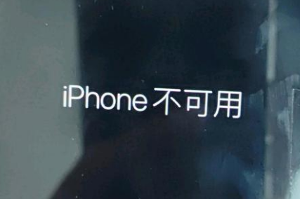 宁夏苹果服务网点分享锁屏界面显示“iPhone 不可用”如何解决 