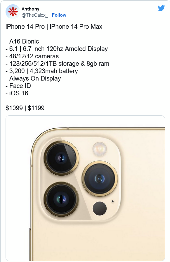 宁夏苹果14维修分享iPhone 14全系涨价 
